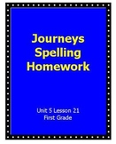 INACTIVE - Journeys Spelling Homework Unit 5 Lesson 21