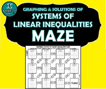 Preview of INB ACTIVITY MAZE - Graphing Systems of Inequalities