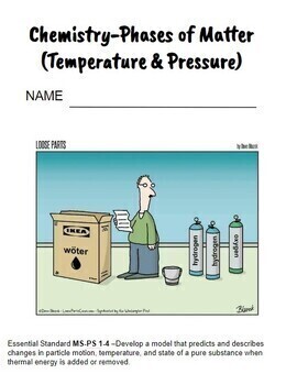 Preview of INB Digital Notebook/Journal Chemistry Phases of Matter (Temperature & Pressure)