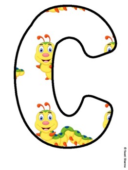 INCHING OUR WAY INTO SUMMER! Caterpillar Bulletin Board Letters by ...