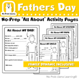 INCLUSIVE All About Dad Fathers Day Activity - No Prep