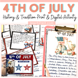 4th of July Independence Day Reading Comprehension Fourth 