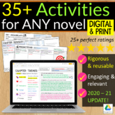35 Digital and Print Activities for ANY Novel (Distance Le