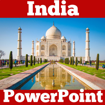 Preview of INDIA PowerPoint Activity Lesson Country Study 1st 2nd 3rd 4th 5th Grade