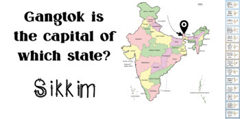 Preview of INDIA (STATE AND CAPITALS) GENERAL KNOWLEDGE