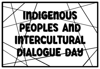Preview of INDIGENOUS PEOPLES AND INTERCULTURAL DIALOGUE DAY Coloring Pages, Columbus Da