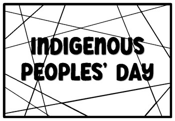 Preview of INDIGENOUS PEOPLES' DAY Coloring Pages, Columbus Day Bulletin Board Quote