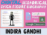 INDIRA GANDHI - Digital Stick Figure Mini Bios for Women's