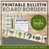 INDOOR PLANTS & GARDEN Classroom Decor: Bulletin Board Borders