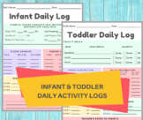 INFANT DAILY LOG- Daycare Printable Baby Log / Infant Todd
