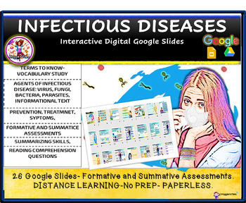 Preview of INFECTIOUS DISEASES-INTERACTIVE GOOGLE SLIDES