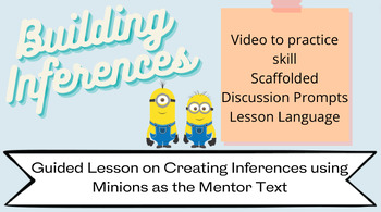 Preview of INFERRING WITH MINIONS: A Step by Step Guide & Lesson for Making Inferences