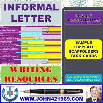 Preview of INFORMAL LETTER WRITING: READY TO USE PRESENTATION