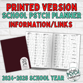 INFORMATION ONLY- Published/Printed Version- School Psych Planner