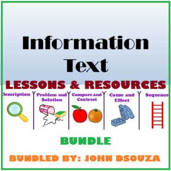 Preview of INFORMATION TEXT: LESSON AND RESOURCES - BUNDLE