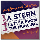 INFORMATIONAL TEXT LESSON{Analyzing A Letter from a Principal}