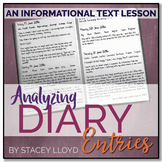 INFORMATIONAL TEXT LESSON {Diary Entries: Analyzing Tone, 