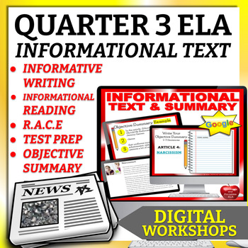 Preview of INFORMATIONAL TEXT QUARTER 3 ELA BUNDLE