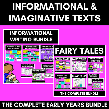 Preview of NARRATIVE & INFORMATIONAL WRITING  - COMPLETE BUNDLE for K-2 Writing