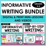 INFORMATIVE WRITING BUNDLE- Digital | Printable | Videos -