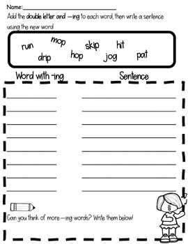 ING ending worksheets by Britshop | Teachers Pay Teachers