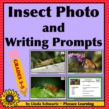 Preview of INSECT PHOTO AND WRITING PROMPTS