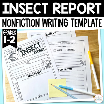 Preview of Insect Report - Nonfiction Research Guide and Writing Templates for Grades 1-2