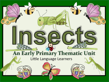 Preview of Insects Vocabulary and Concept Development Unit - ESL Newcomer Activities Too!