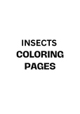 INSECTS COL0RING PAGES