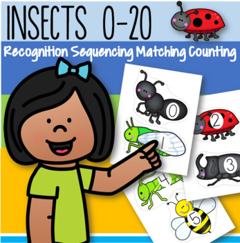 Preview of INSECTS Counting 0-20 Recognition Sequencing Matching Vocabulary Bulletin Board