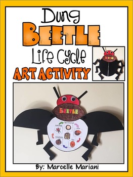Preview of BEETLE LIFE CYCLE ART ACTIVITY-insect life cycle art