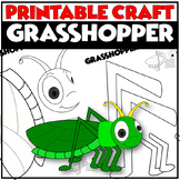 INSECTS | GRASSHOPPER Printable Craft Project