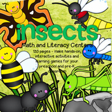 INSECTS Bugs Math Literacy Centers Activities and Printabl