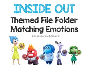 Preview of INSIDE OUT Theme File Folder - Matching Emotions