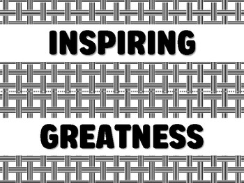 Preview of INSPIRING GREATNESS Black History Month Bulletin Board Decor Kit