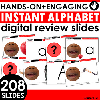 Preview of INSTANT Alphabet Digital Review Slides Hands-On + Engaging