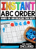 INSTANT Alphabet Order Task Mats