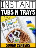 INSTANT BEGINNING SOUNDS Tubs N Trays: MORNING WORK, CENTE