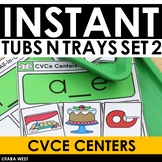 INSTANT CVCE WORDS Tubs N Trays SET 2: MORNING WORK, CENTE