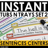 INSTANT DECODABLE SENTENCES Tubs N Trays SET 2: MORNING WO