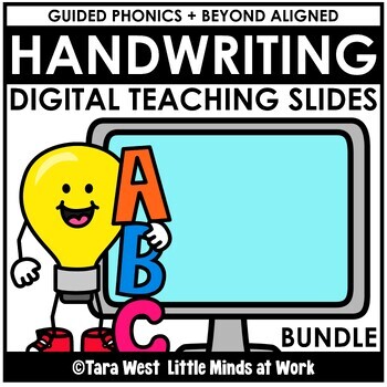 Preview of INSTANT DIGITAL HANDWRITING Teaching Slides: The Bundle