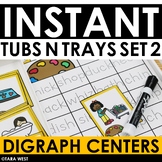 INSTANT DIGRAPHS Tubs N Trays SET 2: MORNING WORK, CENTERS