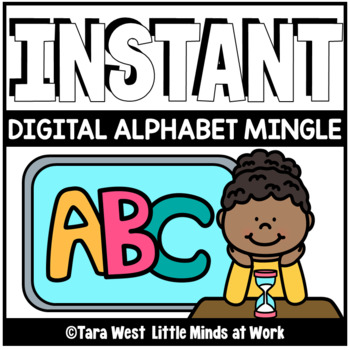 Preview of INSTANT Digital Alphabet Fluency Mingle | DISTANCE LEARNING |