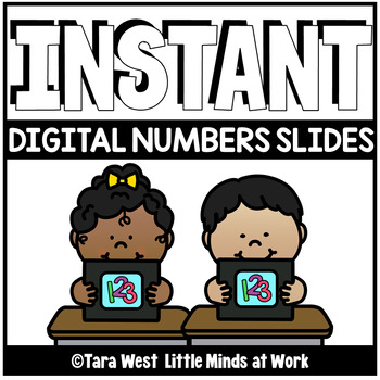 Preview of INSTANT Digital Numbers 0-20 Slide Decks PRE-LOADED TO SEESAW & GOOGLE SLIDES™