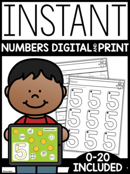 Preview of INSTANT Digital + Print Numbers Practice | Google SLIDES and Seesaw |