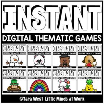 Preview of INSTANT Digital THEMATIC Games PRE-LOADED TO SEESAW & GOOGLE SLIDES