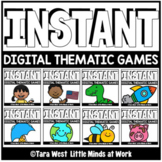 INSTANT Digital Thematic Mini Games: WEATHER LOADED TO SEESAW & GOOGLE  SLIDES