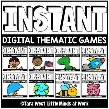 Preview of INSTANT Digital THEMATIC Mini Games PRE-LOADED TO SEESAW & GOOGLE SLIDES