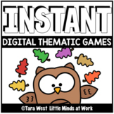 INSTANT Digital THEMATIC OWLS Games PRE-LOADED TO SEESAW &