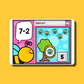 INSTANT Digital Thematic Mini Games: BEES LOADED TO SEESAW & GOOGLE SLIDES